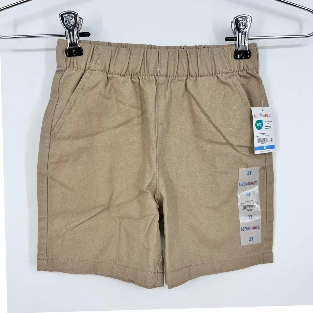 Garanimals Tank and Shorts Set Toddler Boys 3T Gray Khaki Iguana Surfboard 2pc